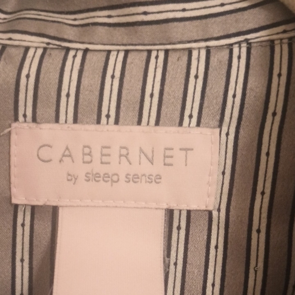 Woman Cabernet Striped Pajama Top